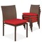 Best Choice Products Set of 4 Stackable Outdoor Patio Wicker Chairs w/ Cushions, UV-Resistant Finish